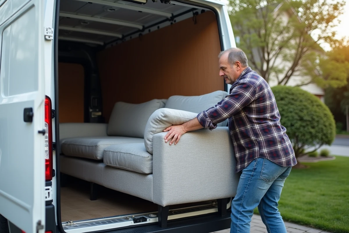 Canapé et camionnette : possibilités de transport et contraintes de taille