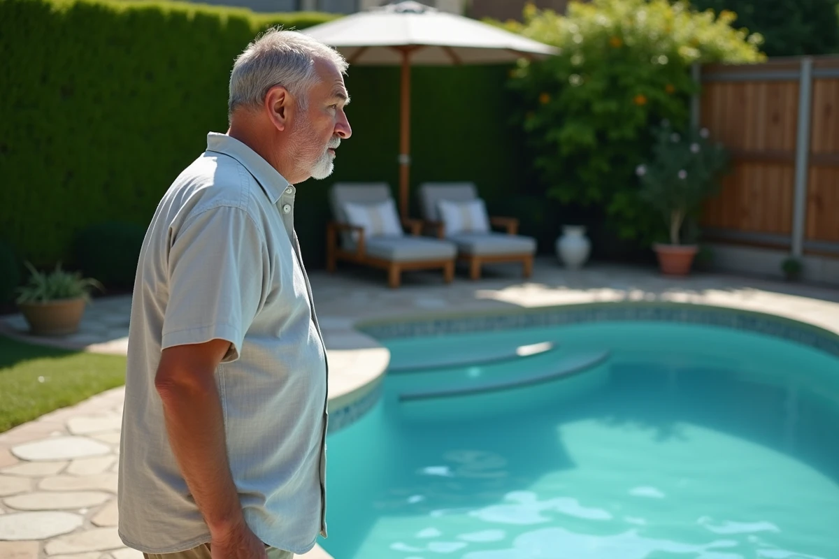 Eau de piscine bleue mais trouble : causes et solutions