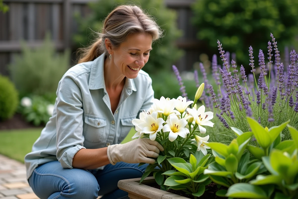 Association idéale de plantes avec le lys