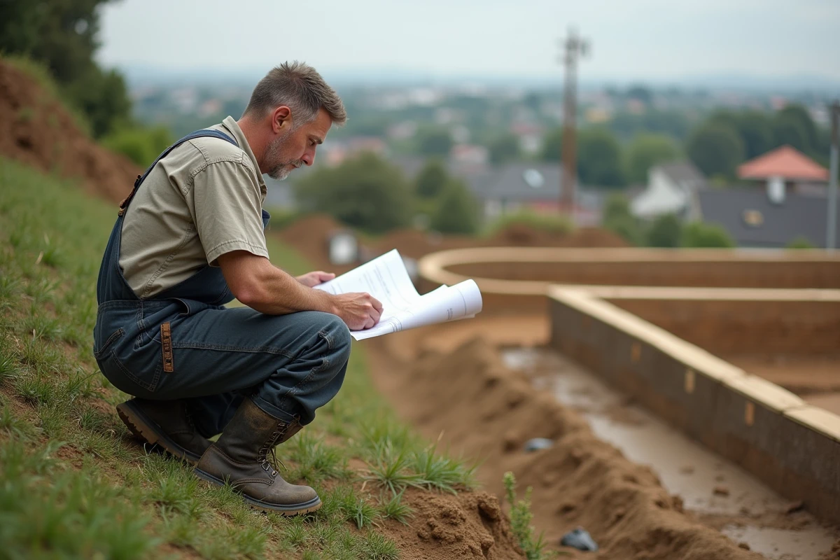 Construire une fondation sur un terrain en pente : méthodes et conseils